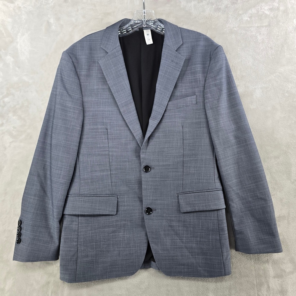 State and Liberty Blazer Mens 38S Gray 4-Way Stretch Performance Luxury